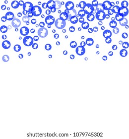 Thumbs up, I like vector sign. Conceptual symbol for approval in social media, support for friend and follower, popularity in Internet. Social network marketing like icon