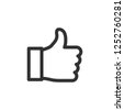 thumbs up icon line