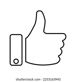 Thumbs Up,Like Icon In Line Style