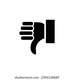 thumbs up upside down hand icon represents dislike and not recommended for business corporate office and web	
