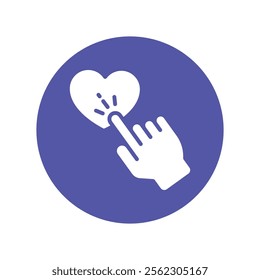Thumbs Vector Gylph Icon. Eps 10 File 