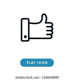 Thumbs up vector icon
