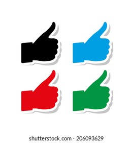 thumbs up -  vector icon
