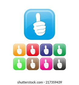 thumbs up - vector icon