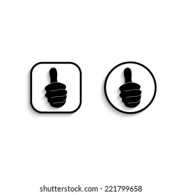 thumbs up - vector icon