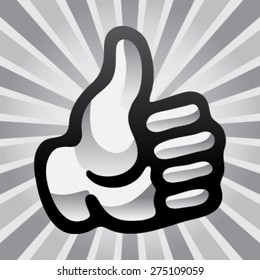Thumbs Up Vector Icon