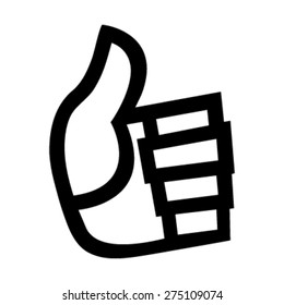 Thumbs Up Vector Icon