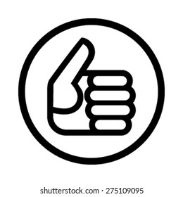 Thumbs Up Vector Icon