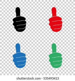 thumbs up -  vector icon