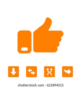 thumbs up vector icon