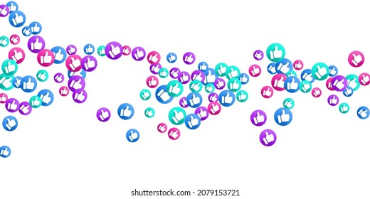 Los símbolos del vector arriba como los símbolos de signos de los medios sociales. Iconos de recomendación, etiquetas de buena elección. Vota o aconseja botones web con la mano del hombre. A los medios sociales les gustan los íconos. Esparcimiento de iconos recomendados. Como símbolos
