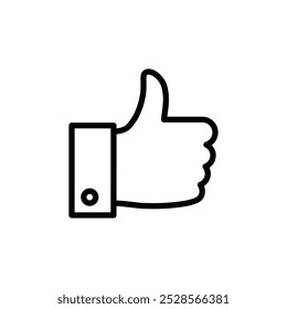 A thumbs-up icon representing approval or positive feedback.