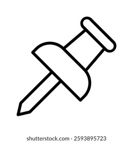 thumbtack icon color editable on white background