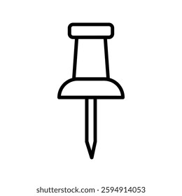thumbtack icon color editable on white background