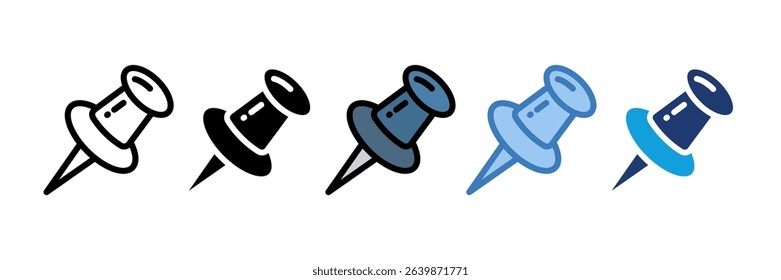 Thumbtack Icon Element For Design