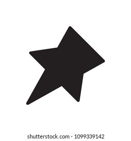 Thumbtack icon flat vector template design trendy