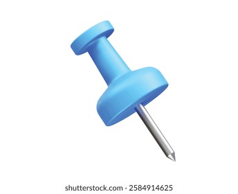 Thumbtack icon illustration 3d. Pushpin icon rendering 3d