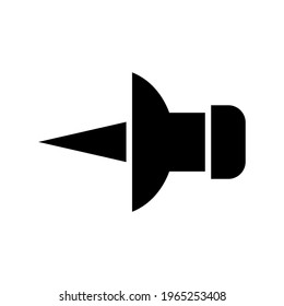 thumbtack icon or logo isolated sign symbol vector illustration - high quality black style vector icons
