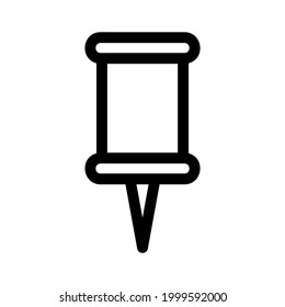 thumbtack icon or logo isolated sign symbol vector illustration - high quality black style vector icons
