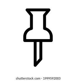thumbtack icon or logo isolated sign symbol vector illustration - high quality black style vector icons
