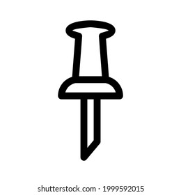 thumbtack icon or logo isolated sign symbol vector illustration - high quality black style vector icons
