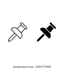 thumbtack icon set color editable