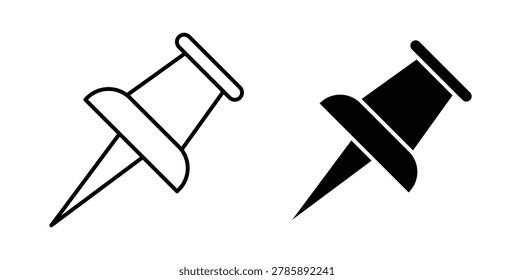Thumbtack icon symbol for web and ui. Vector icon