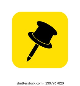 Thumbtack icon vector. Vector illustration.