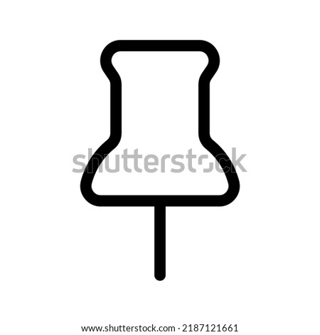 Thumbtack Icon Vector Symbol Design Illustration