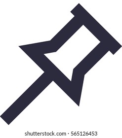 Thumbtack Vector Icon 