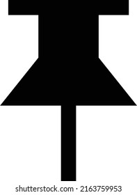 Thumbtack Vector illustration on a transparent background.Premium quality symbols.Glyphs vector icon for concept and graphic design.