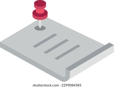 thumbtack Vector illustration on a transparent background. Premium quality symbols. Flat icons for concept and graphic design.