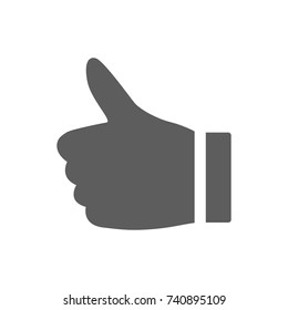 Thump up icon in trendy flat style isolated on white background. Symbol for your web site design, logo, app, UI. Vector illustration, EPS