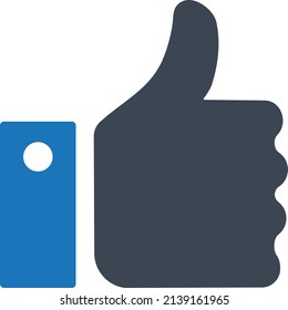 Thump up icon vector illustration 