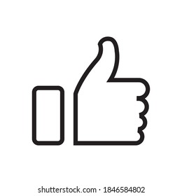 Thumps-up like Icon design vector