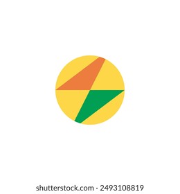 Thunder Abstract Logo vector. Geometric Icon