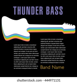 Thunder Bass colorful artwork for your next music project