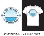 Thunder bay sleeping giant t shirt design