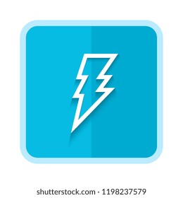thunder blue icon. vector illustration 