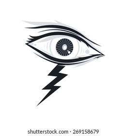 thunder bolt eye