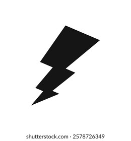 Thunder bolt icon Thin line art collection