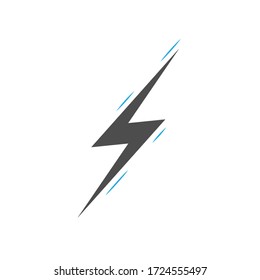 thunder bolt icon in vector file 