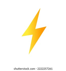 Thunder and Bolt Lighting Flash Icon. Vektor illustration