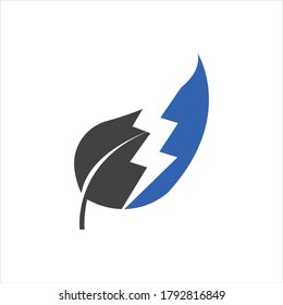 
Thunder and Bolt Lighting Flash Icons Set. Flat Style on Dark Background. Vector - Vector