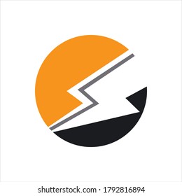 
Juego de Iconos Flash de iluminación de truenos y tornillos. Estilo plano sobre fondo oscuro. Vector - Vector