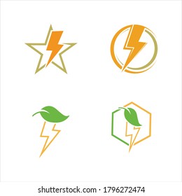 
Flash Icons Set für die Leuchtfeuerleuchten von Thunder und Bolt. Flacher Stil auf dunklem Hintergrund. Vektorgrafik - Vektorgrafik