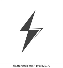 
Thunder and Bolt Lighting Flash Icons Set. Flat Style on Dark Background. Vector - Vector