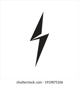 
Thunder and Bolt Lighting Flash Icons Set. Flat Style on Dark Background. Vector - Vector