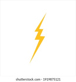 
Thunder and Bolt Lighting Flash Icons Set. Flat Style on Dark Background. Vector - Vector
