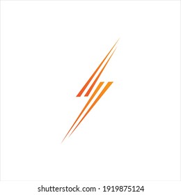 
Juego de Iconos Flash de iluminación de truenos y tornillos. Estilo plano sobre fondo oscuro. Vector - Vector